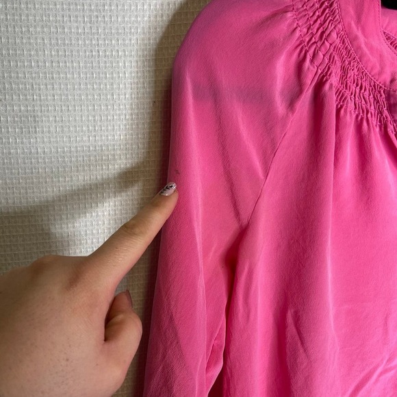 Lilly‎ Pulitzer | Womans Blouse Top Hot Pink Small 1/4 - Picture 4 of 9